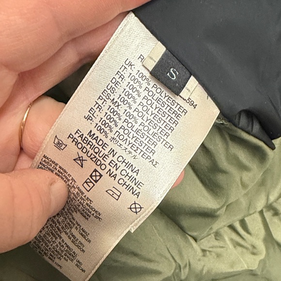 Diesel Mens Vintage Black Bomber Biker Jacket Grunge Size Small OUTDOOR Goth - Picture 8 of 8